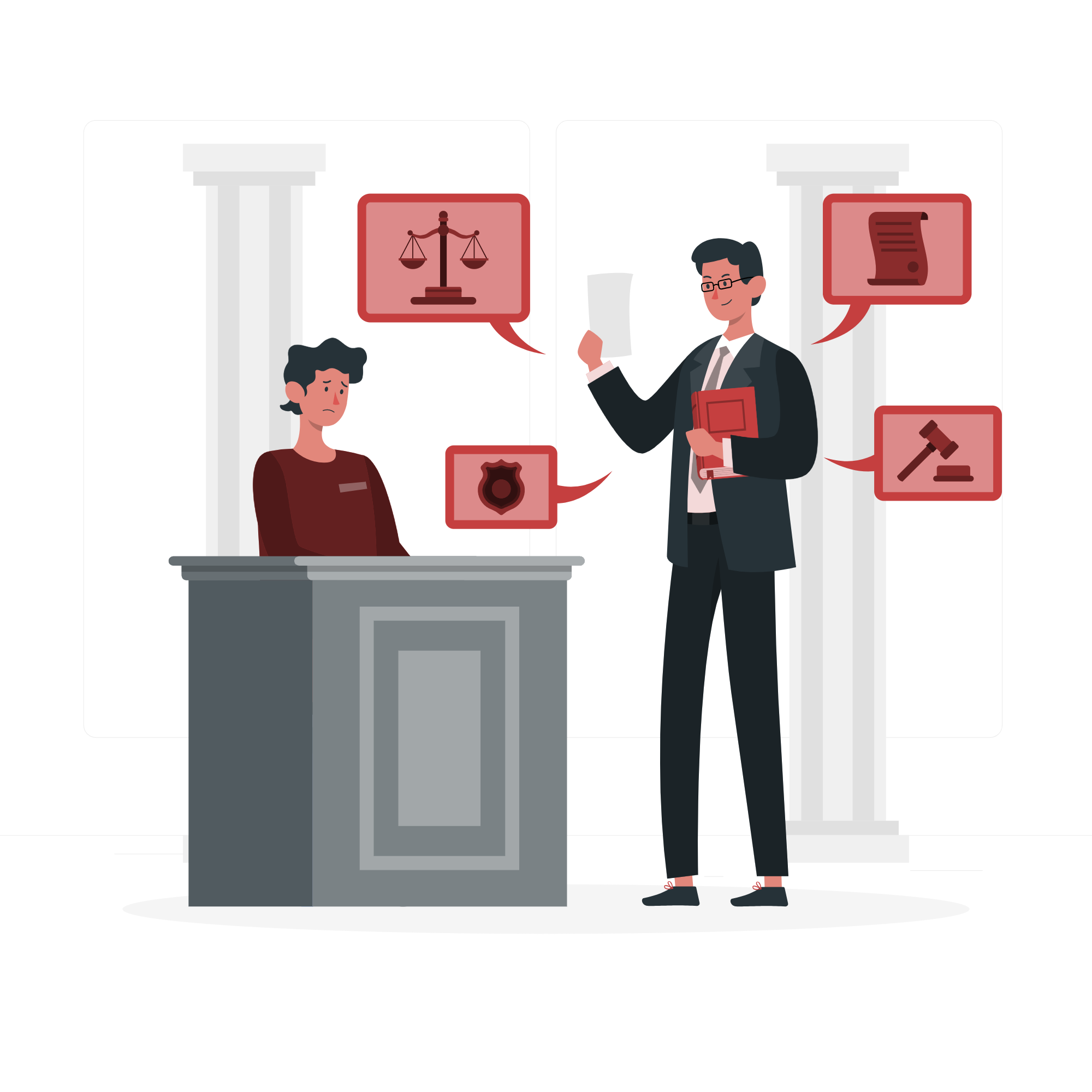 Advocaat Illustratie