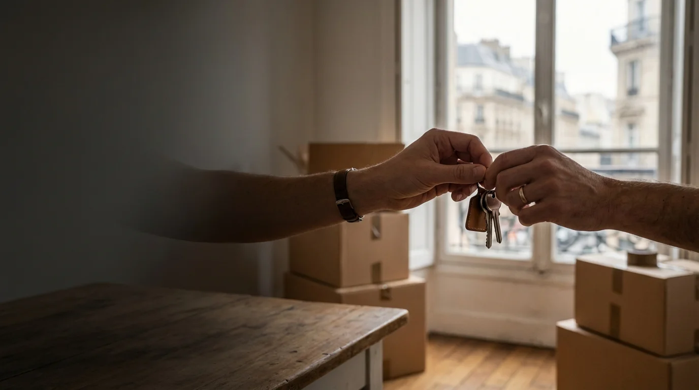 Huurder die verhuisdozen inpakt - huur opzeggen