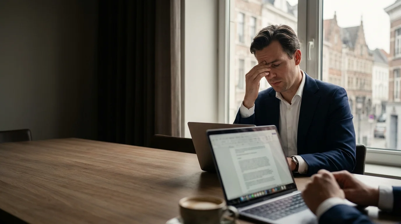 Zakelijke deal die tegenvalt - ondernemer bij mislukte overeenkomst